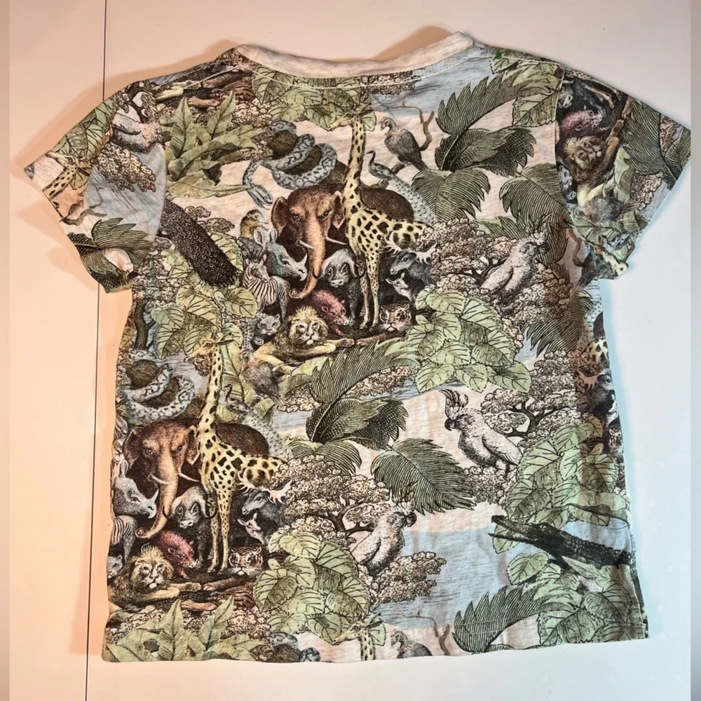 Paper Wings Jungle Print short sleeve tee - Picture 2 of 3